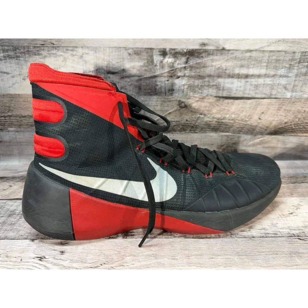 NIKE Hyperdunk‎ US 11.5 Men's Black Red Basketball Shoe 749561 749561-006 2015